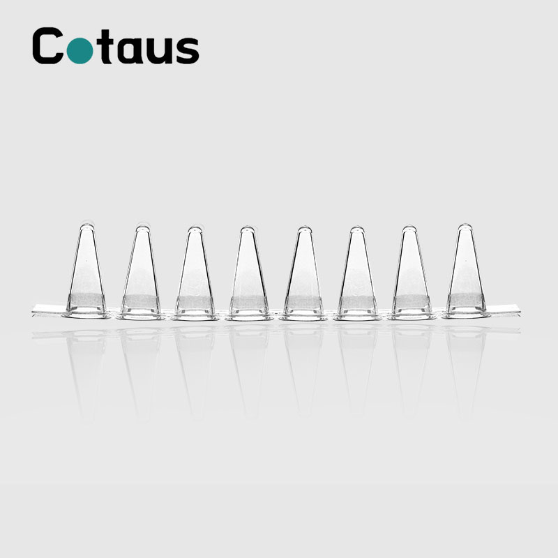 Tubos de PCR transparentes de 8 tiras de 0,1 ml