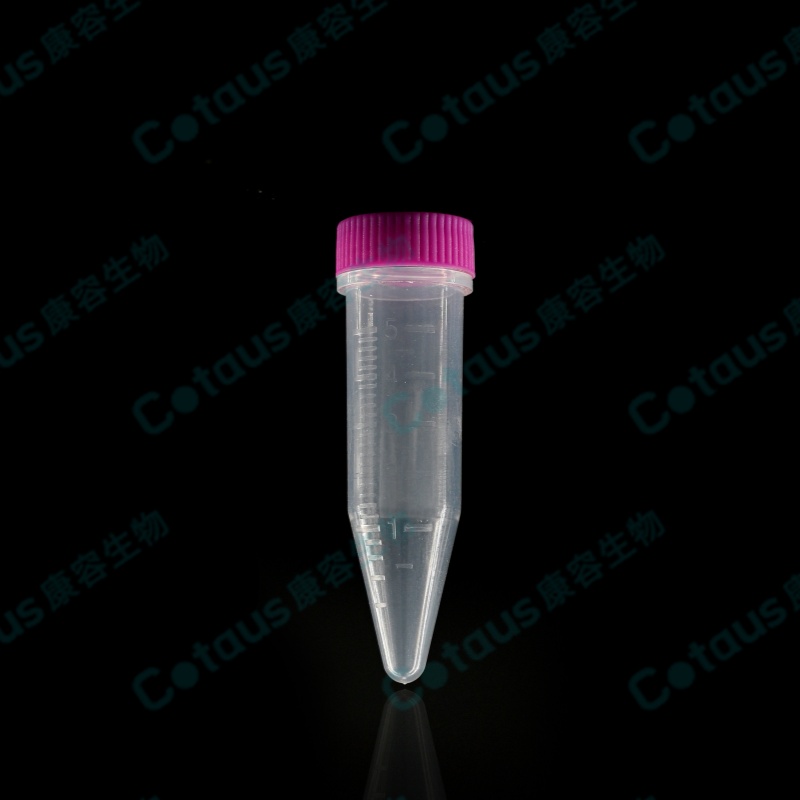 Tubo de microcentrífuga de 5 ml con tapón de rosca